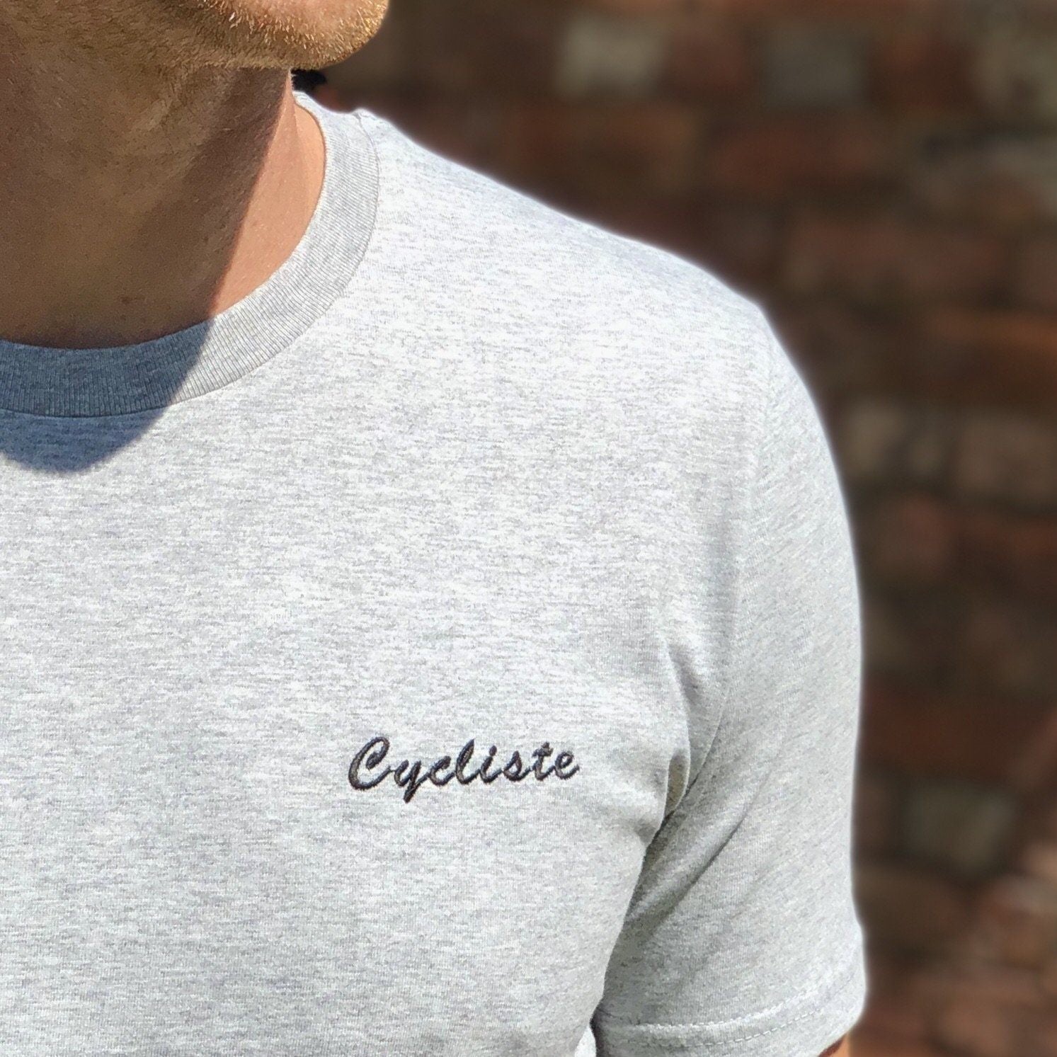Cycliste Embroidered T-Shirt - Spoke & Solace