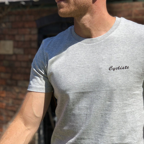 Cycliste Embroidered T-Shirt - Spoke & Solace