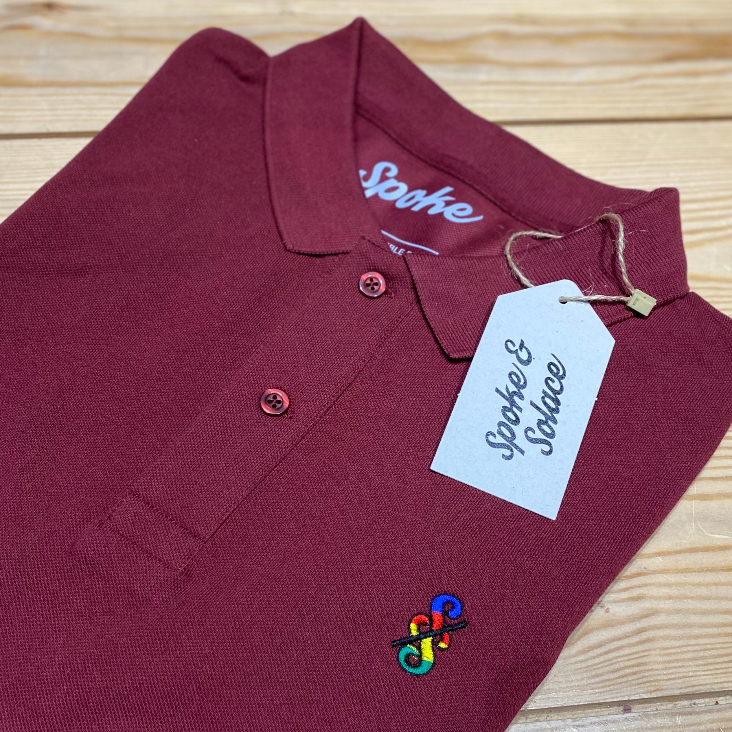 Spoke & Solace SS Embroidered UCI Polo Shirt - Spoke & Solace