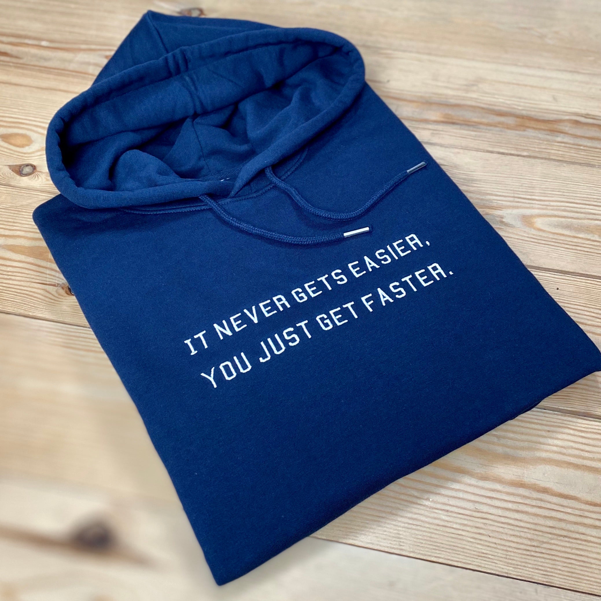It never gets easier... Embroidered Hoodie - Spoke & Solace