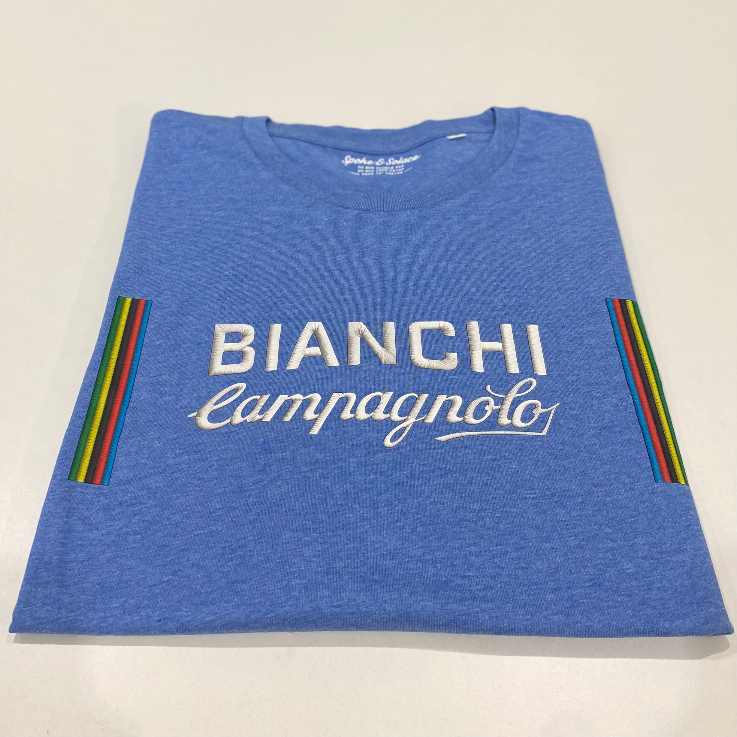 '73 Bianchi Campagnolo T-Shirt (printed design) - Spoke & Solace