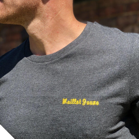 Maillot Jaune Embroidered T-Shirt - Spoke & Solace